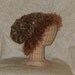 Copper Mane Slouch Hand Knit Hat Upcycled ooak