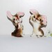 Vintage Salt and Pepper Shakers Brown Bunnies