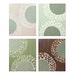 Modern Canvas Art - Extra Large Painting - Original Art Triptych 83X24 - Green and Brown Wall Art - IN STOCK