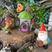 Garden gnome with suit case - hand painted traveling gnome