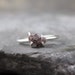 Rough Diamond Engagement Ring - Sterling Silver - Raw Gemstone Rings - Stacking Ring - Promise - April Birthstone - Raw Uncut Diamond