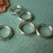 50 Silver Split Rings 8 mm - Great for Bottle Cap Pendants