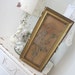 Antique Painting - Roses - Gilded Gesso Frame - Vintage - Shabby French Country Cottage Paris