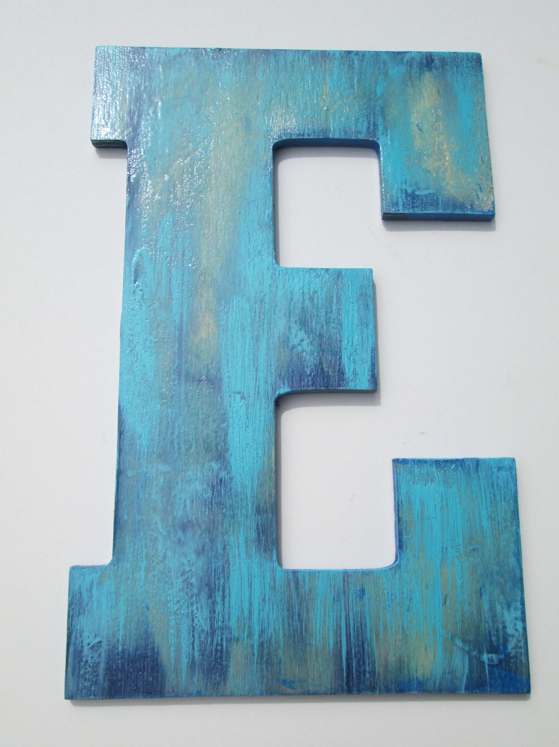 Letter E Wall decor 10 inch letter E Nursery by DulcetWhimsy