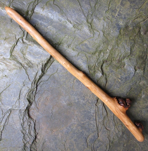 Unique Natural Wood Wand Apple for Abundance. by mazedasastoat