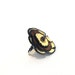 30% OFF SALE Coctal ring, Flower leather ring with bead Leather jewelry