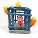 Minecraft inspired Mob Spawner sculpture. Polymer clay. OOAK.