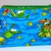 Lined Pencil Case/Notion Bag - Jumping Frogs