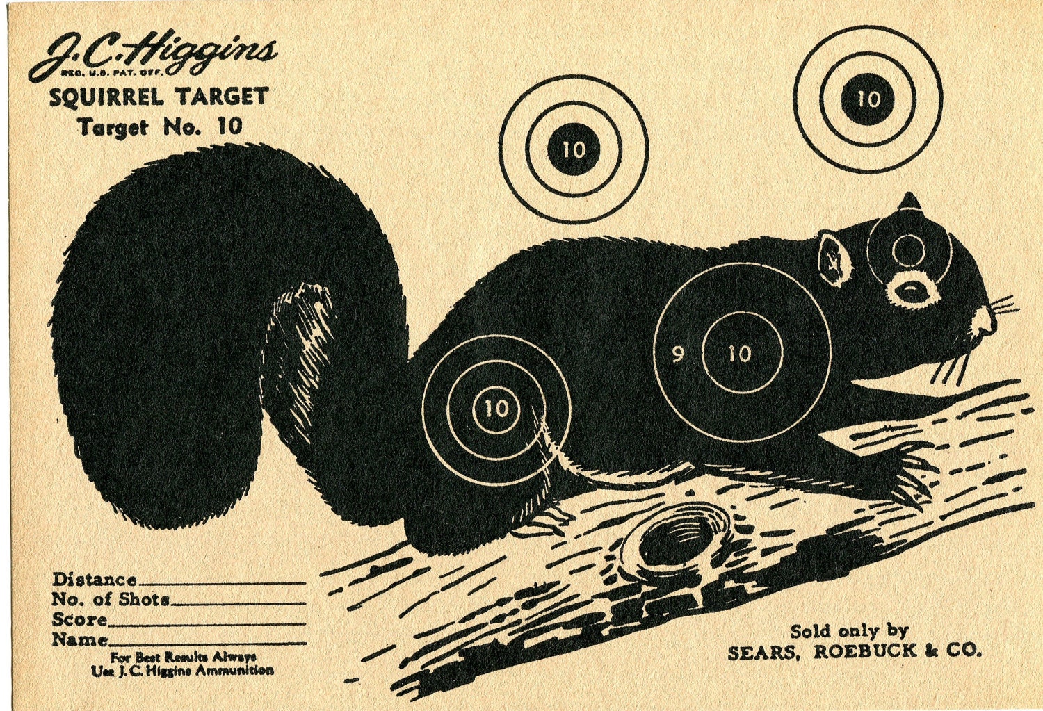 Vintage Shooting Target/Squirrel