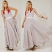RESERVED for Almut Vintage 70s PRAIRIE Maxi Dress Lavender Ditsy Floral Long Boho S/M