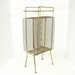 Vintage Atomic Telephone Stand Metal Mid Century Table Rack Goldtone PeachyChicBoutique on Etsy