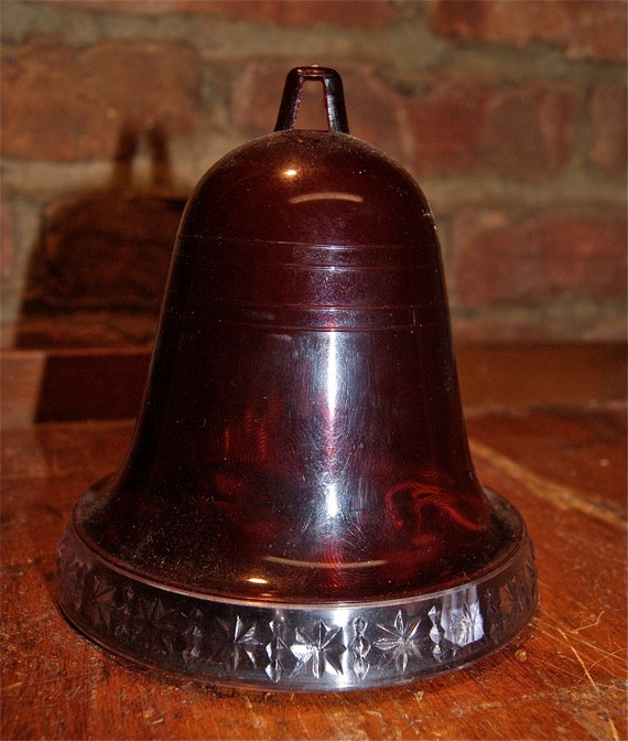 Vintage Musical Christmas Bell Jingle Bells by Calfax Inc.