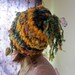 handknit hat rustic soft warm- golden forest faerie hat