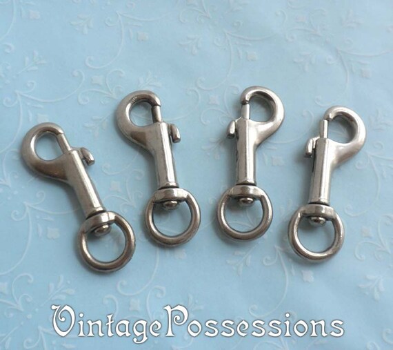Stainless Steel Swivel Spring Bolt Clips Set of 4 LAST of