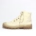 VTG Canvas & Clear Rubber Lace Up Sneaker Ankle Boot 6 / 6.5