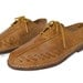 Lace Up Oxford Shoes / honey brown leather / size 7 1/2