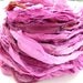 pink flambe recycled silk sari ribbon