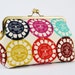 Cosmetic pouch - Colorful viewfinders - metal frame clutch bag