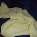 A-1229 Nubby Yellow Afghan