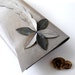 RESERVED LISTING ---- Leather Clutch - RUSTIC - Trail of Leaves with Petal Flower Bloom