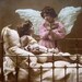 Antique French christmas photo postcard, 1910s