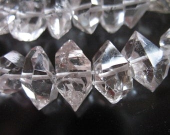 10% Off Sale.. 3 5 10 pcs, Herkimer Diamonds,, Nuggets, Choose size 8-10 or 10-12 mm, Double Terminated Briolettes, Luxe AAA, M L crc wf
