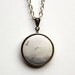 Birds Nature Photograph Necklace - Photograph on Fabric Charm Necklace - Abstract Original Photography - Natural Nature - Blue Sky