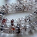 Moss strawberry quartz smooth polished rondelle- 8.5-9mm- 8 inch