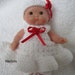 Berenguer Baby Doll Hand Knit Dress Set for the Itty Bitty baby doll