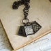 Light and Dark Lace Charm Necklace