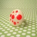 Vintage Button Adjustable Ring Mod Mushroom Toadstools Top