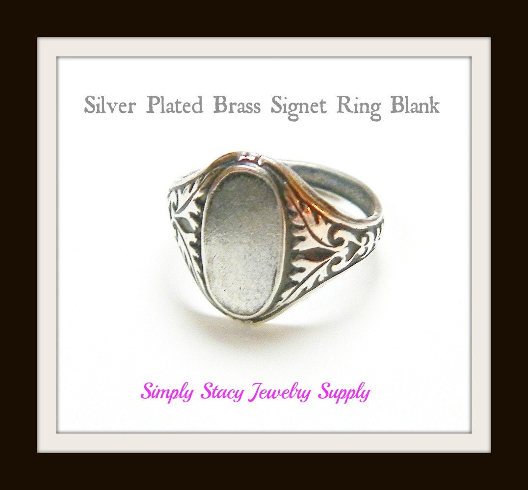 Silver Ring Bases Adjustable 2 pieces