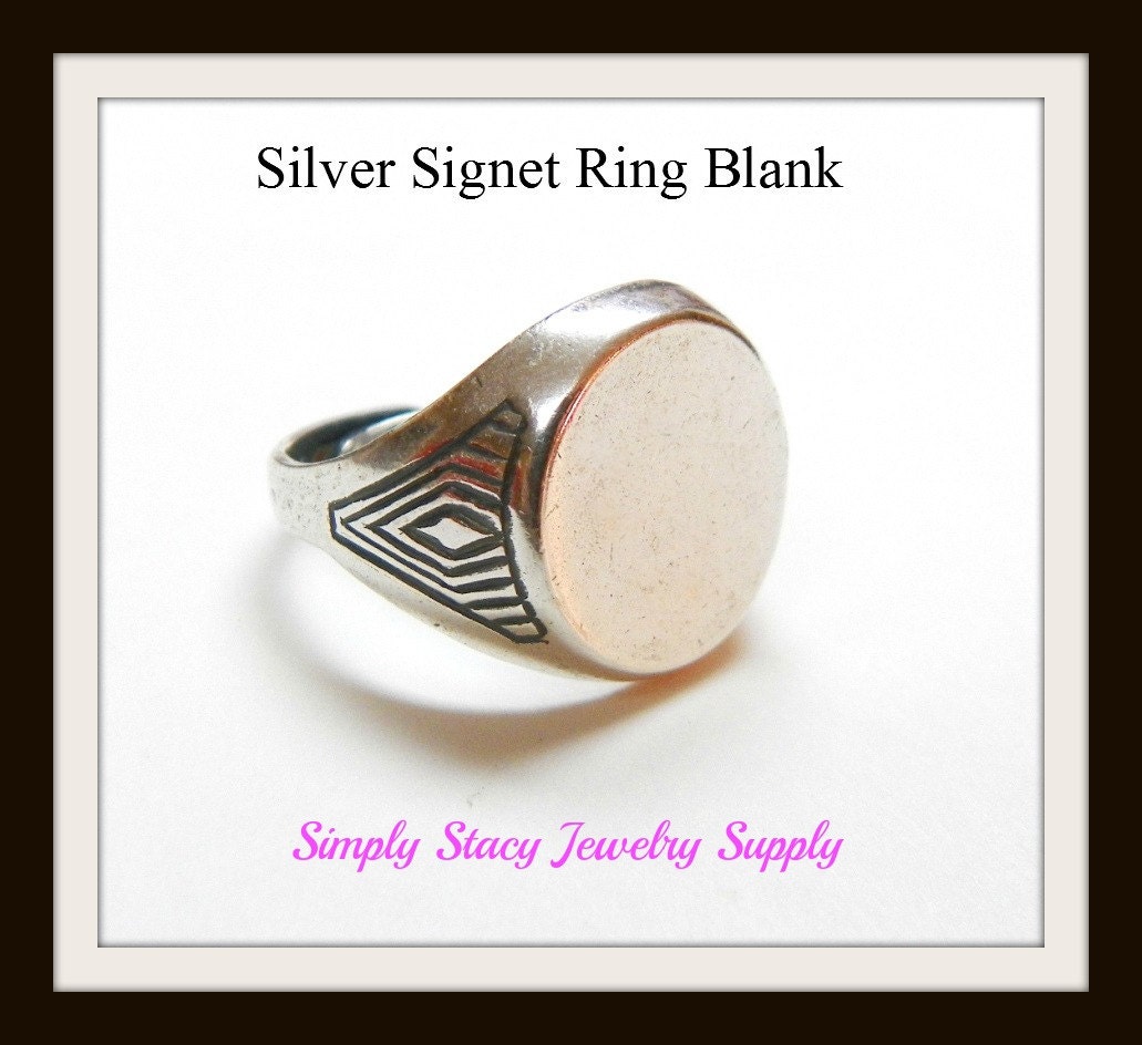 Silver Ring Blanks 2 pieces Adjustable