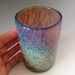 Violet and Golden Tones Blown Drinking Glass