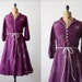 1970s dress - purple constellation dress