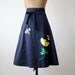 wrap skirt - vintage 1970's birds and the bees skirt