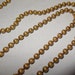 Vintage 60 Inch Goldtone Metal Bead Necklace circa 1960s