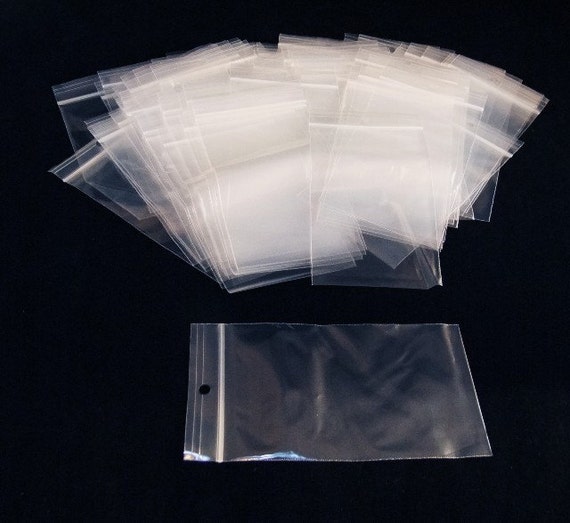 Self Locking 3x5 inch 2mil Plastic Storage Bags 100qty