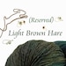 RESERVED - Arctic Hare hand dyed sock yarn with sparkle, 100g: 2sk Agate