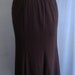 Coco and Juan Plus Size Espresso Brown Cotton Knit Gored Skirt Size 1X