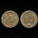 Vintage Bergere Huge Asian Coin Earrings