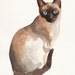 Custom PET PORTRAIT Original watercolor painting 8X10inch