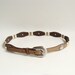 RESERVED for ddcy - western belt / Tony Lama concho belt / braided rawhide cowboy belt / southwestern belt / vintage belt