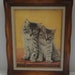1963 Pussy Cats Framed Painting.