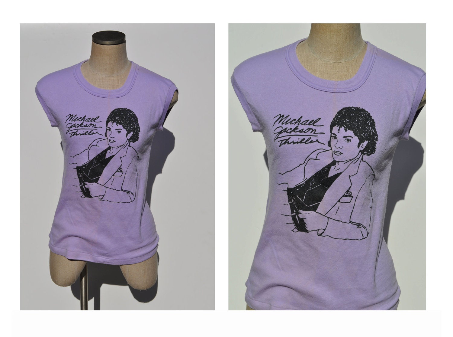 MICHAEL JACKSON vintage T-Shirt sleeveless 80s womens shirt