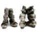Vintage boots / faux fur and leather Yeti apre ski / size 39/39.5 - 8/8.5