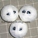 Set of 3 Mummy heads bowl filler/Halloween decoration/party decor