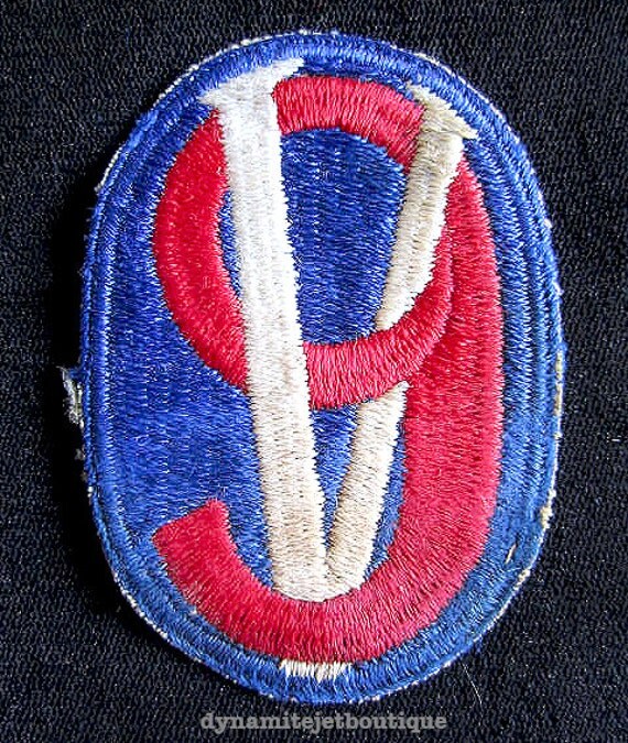 WW2 US Army 95th INFANTRY Iron Men of Metz patch 9V variation