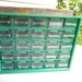 Vintage Green with Clear Drawers Storage Cabinet 25 Drawer Craft Supply Case Studio Space Desk Wall Storage