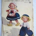 Vintage 1951 The Doll Book Crocheted Clothes in Cotton and Wool Coats and Clark Pattern Booklet